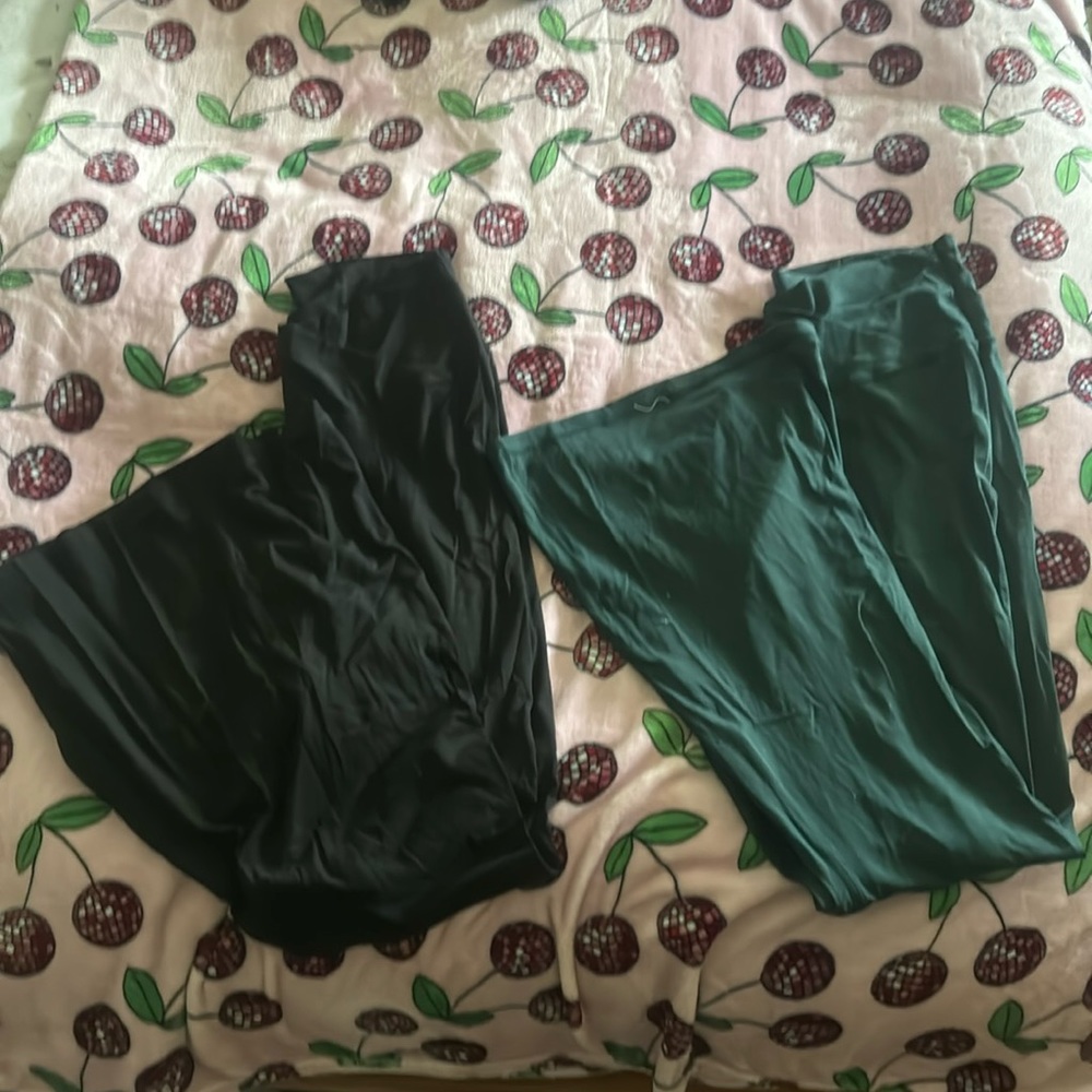 aerie crossover flare leggings